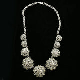 Luxury Crystal Necklace Silver/Gray NWOT