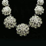 Luxury Crystal Necklace Silver/Gray NWOT