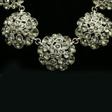 Luxury Crystal Necklace Silver/Gray NWOT