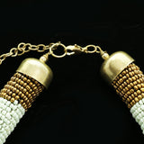 Luxury Beads Necklace Gold/Pink NWOT