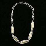 Luxury Crystal Necklace Silver/Green NWOT