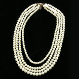 Luxury Pearl Necklace Gold/White NWOT