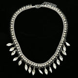 Luxury Crystal Necklace Silver/Black NWOT