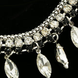 Luxury Crystal Necklace Silver/Black NWOT