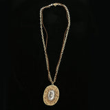 Luxury Beads Necklace Gold/Brown NWOT