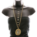 Luxury Beads Necklace Gold/Brown NWOT