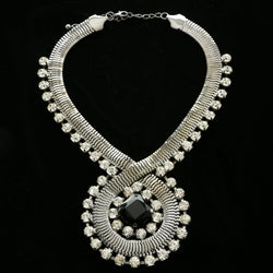 Luxury Crystal Necklace Gunmetal NWOT