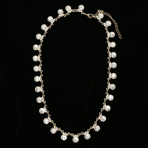 Luxury Crystal Necklace Gold NWOT
