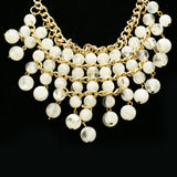 Luxury Necklace Gold/White NWOT