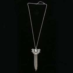 Luxury Crystal Necklace Silver NWOT