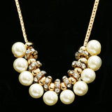 Luxury Pearl Necklace Gold/White NWOT