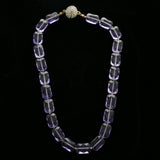 Luxury Crystal Necklace Gold/Purple NWOT