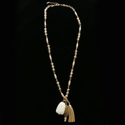 Luxury Necklace Gold/White NWOT