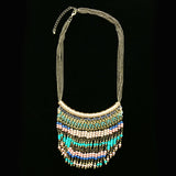 Luxury Beads Necklace Gold/Multicolor NWOT