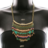 Luxury Beads Necklace Gold/Multicolor NWOT