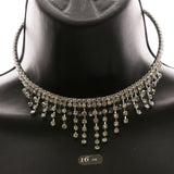 Luxury Crystal Necklace Silver NWOT
