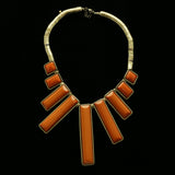 Luxury Necklace Gold/Orange NWOT