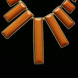 Luxury Necklace Gold/Orange NWOT