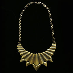 Luxury Spikes Necklace Gold NWOT