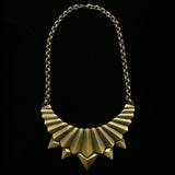 Luxury Spikes Necklace Gold NWOT