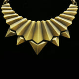 Luxury Spikes Necklace Gold NWOT