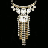 Luxury Crystal Necklace Gold NWOT
