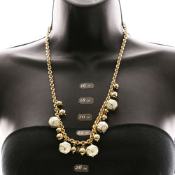 Luxury Necklace Gold/White NWOT