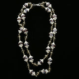Luxury Faceted Necklace Silver/Purple NWOT