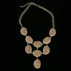 Luxury Crystal Y-Necklace Gold/Pink NWOT