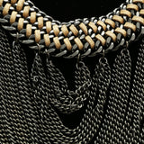 Luxury Necklace Gunmetal/Brown NWOT
