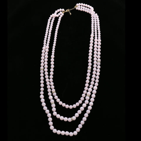 Luxury Crystal Necklace Gold/Pink NWOT