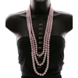 Luxury Crystal Necklace Gold/Pink NWOT