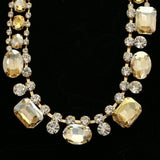 Luxury Crystal Necklace Gold NWOT