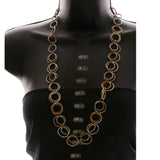 Luxury Necklace Gold/Brown NWOT