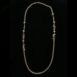 Luxury Faceted Necklace Gold/Green NWOT