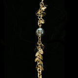 Luxury Faceted Necklace Gold/Green NWOT