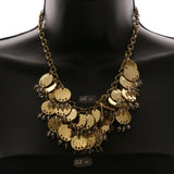 Luxury Hmmered Finish Necklace Gold NWOT