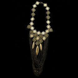 Luxury Necklace Gold/Black NWOT