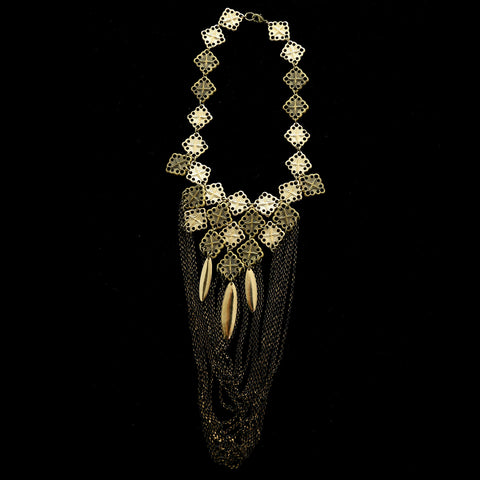 Luxury Necklace Gold/Black NWOT