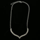 Luxury Crystal Necklace Silver NWOT