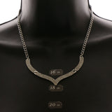 Luxury Crystal Necklace Silver NWOT