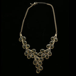 Luxury Faceted Necklace Gold NWOT