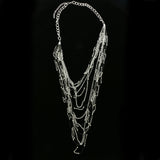 Luxury Necklace Silver/Black NWOT