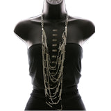 Luxury Necklace Silver/Black NWOT