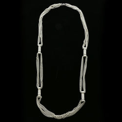 Luxury Crystal Necklace Silver NWOT