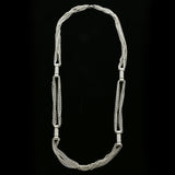 Luxury Crystal Necklace Silver NWOT