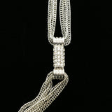 Luxury Crystal Necklace Silver NWOT