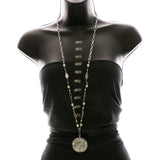 Luxury Faceted Beads Necklace Silver/Gray NWOT
