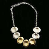 Luxury Silver Necklace Gold NWOT