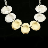 Luxury Silver Necklace Gold NWOT